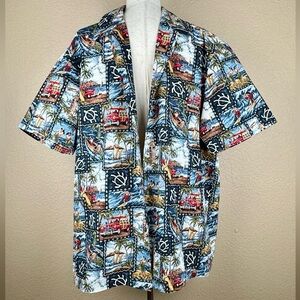 Blue Hawaii Men’s Short Sleeve Casual Button Down Shirt. Size- XL